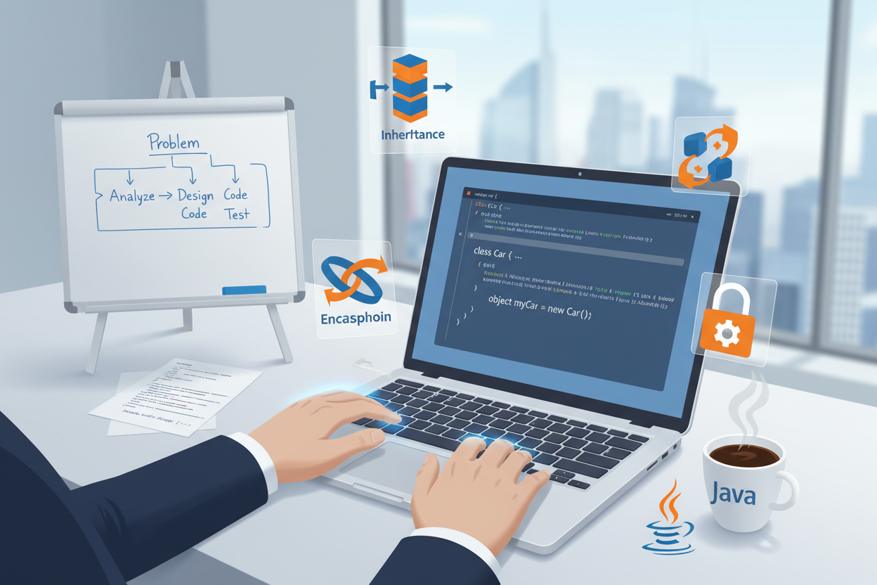 Gain real-world experience with OOP, coding exercises, and problem-solving for job-ready Java development skills